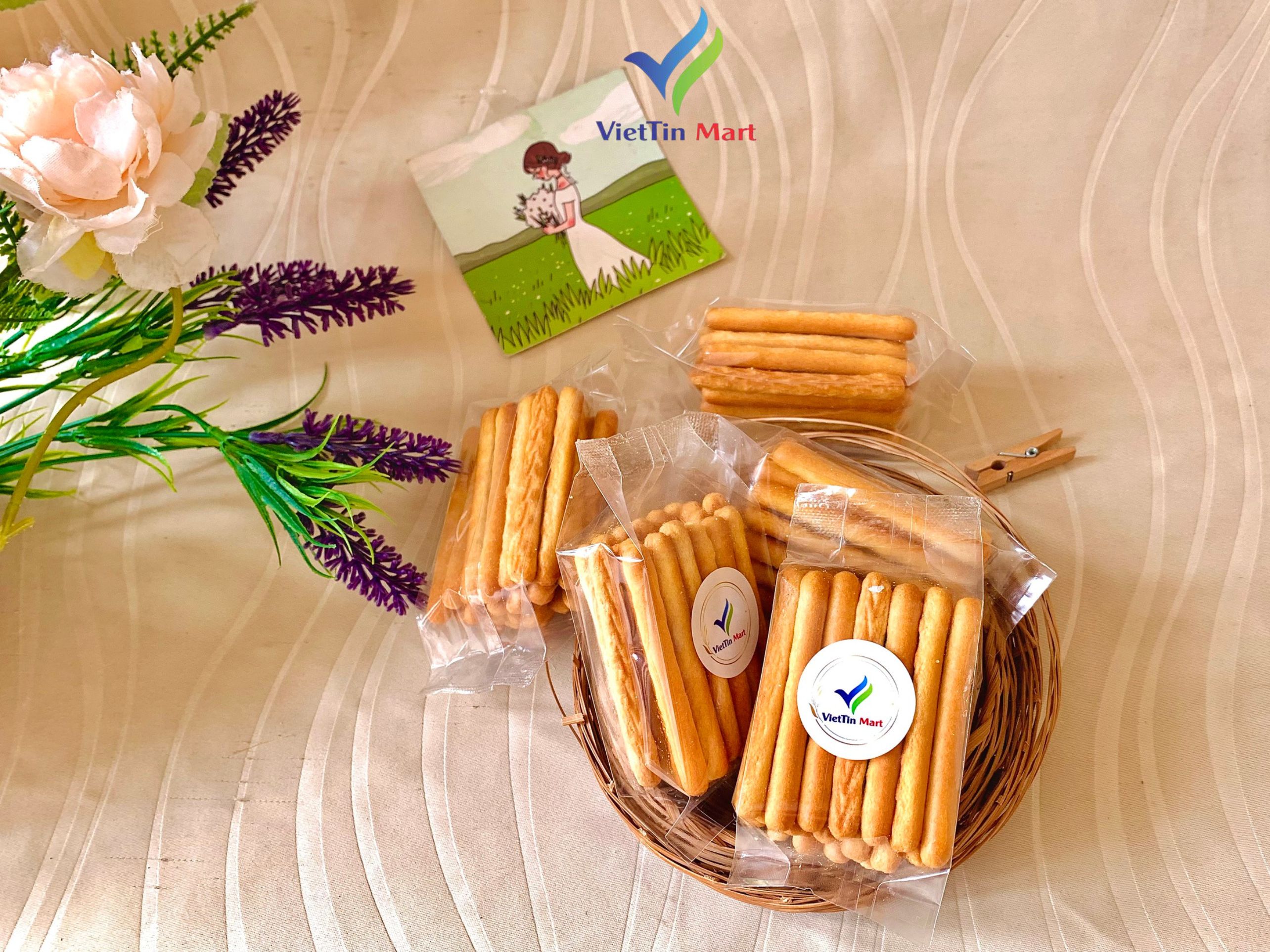 Bánh quy đũa mặn 30g viettin mart