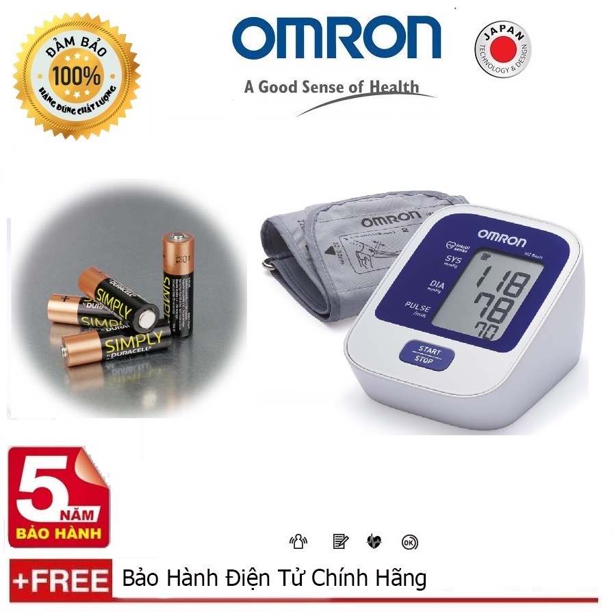 Máy đo huyết áp Omron HEM-8712 - Bảo Hành 60 Tháng