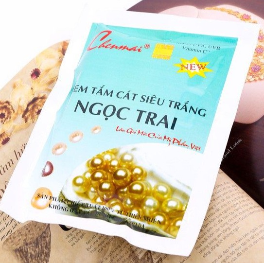 Kem và bột tắm trắng ngọc trai Chenmai siêu trắng làm trắng da toàn thân tại nhà 150g