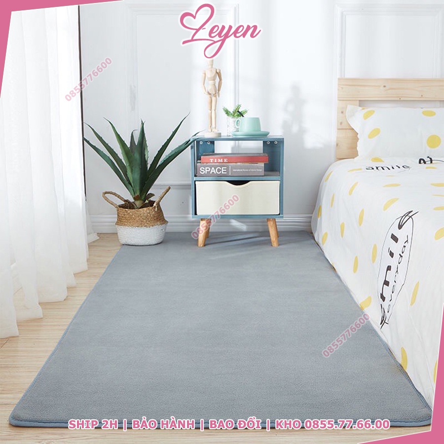 Thảm decor phòng ngủ đẹp cao cấp 1m 1m2 1m6 2m | nhung nỉ | leyen