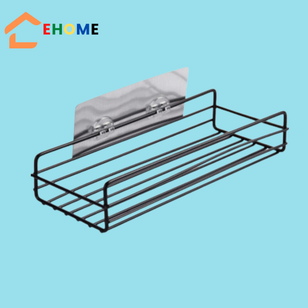 Kệ sắt góc tam giác kệ chữ nhật dán tường nhà bếp và phòng tắm hút chân không không cần khoan chịu lực bằng sắt