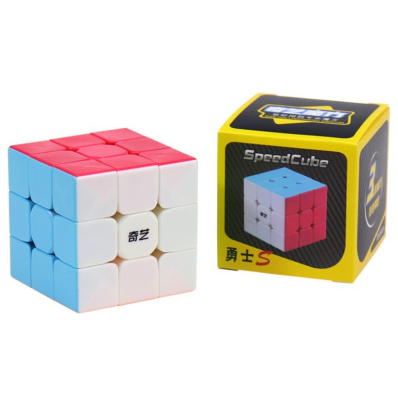 Rubik 3x3 qiyi warrior s qy33s stickerless rubic 3 tầng không viền