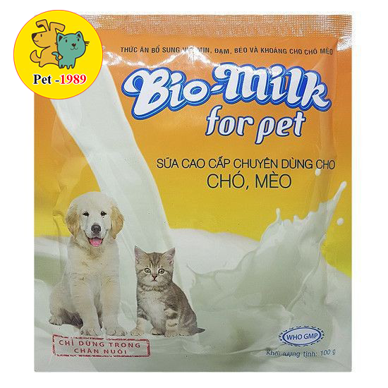 🐶Bio Milk 100gr Sữa cao cấp chuyên dùng cho chó, mèo🐶 Pet-1989
