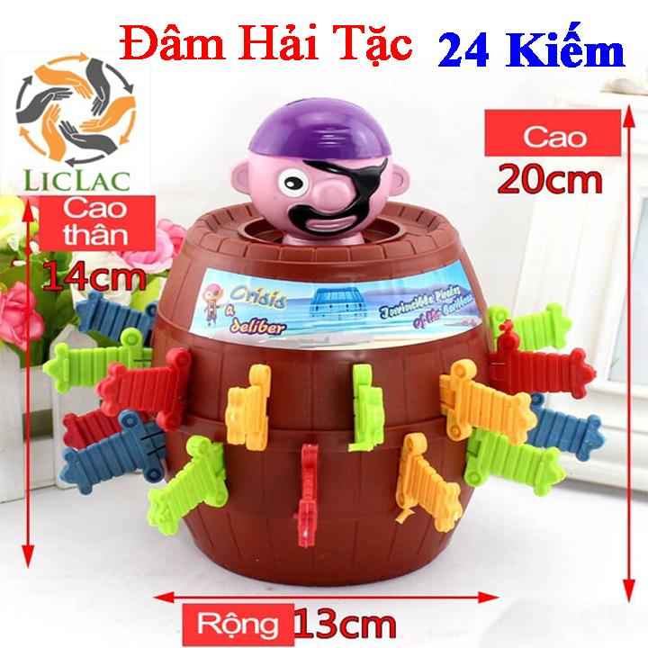 Bộ Đồ Chơi Đâm Hải Tặc Loại LỚN Siêu Kịch Tính, Hấp Dẫn - Đâm Hải Tặc Loại 24 KIẾM - Trò Chơi Hot Trend Running Man