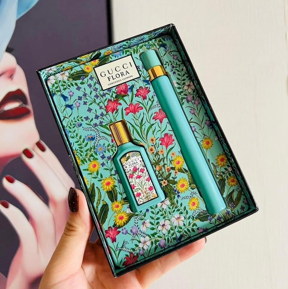 Set nước hoa Mini Gucci Flora Gorgeous Jasmine Eau de Parfum Set