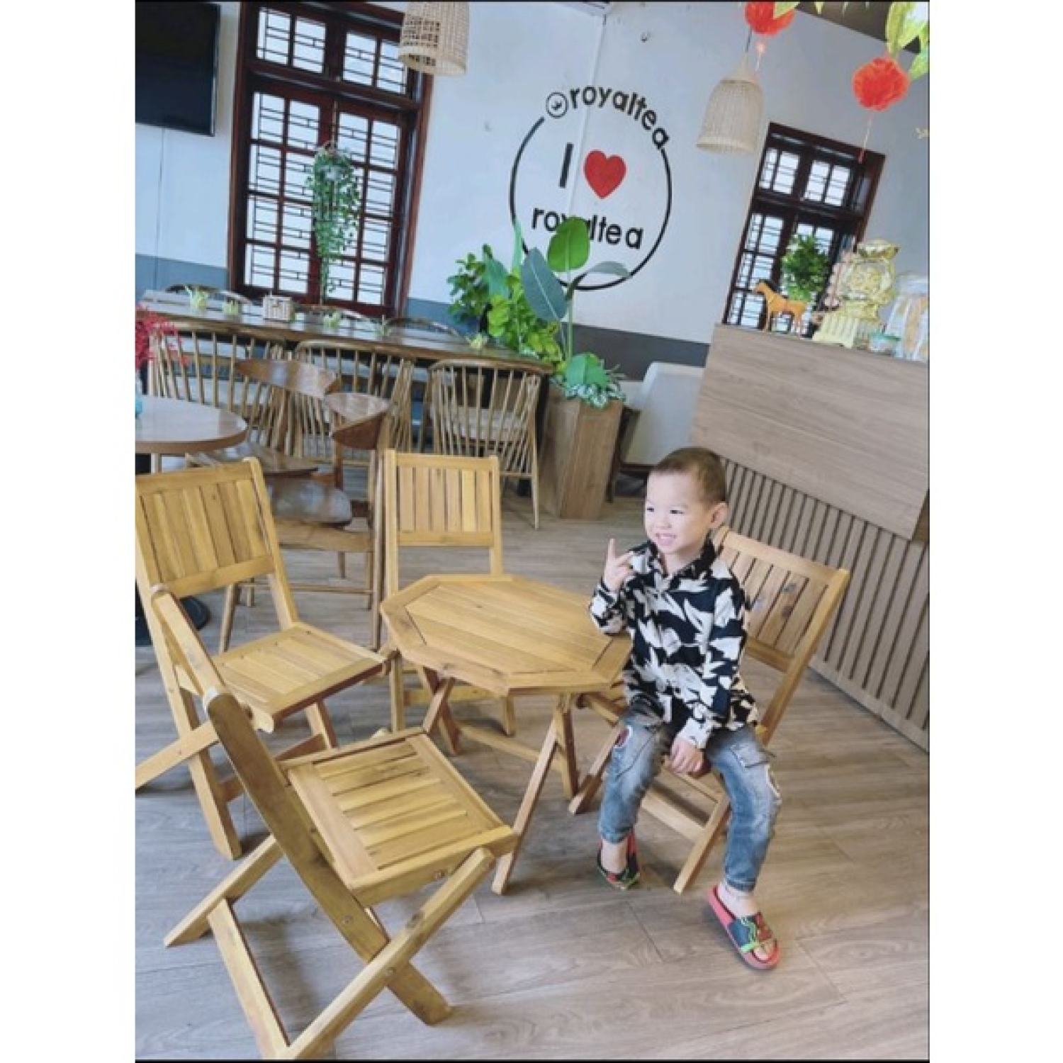 Bàn gỗ cafe loại 1