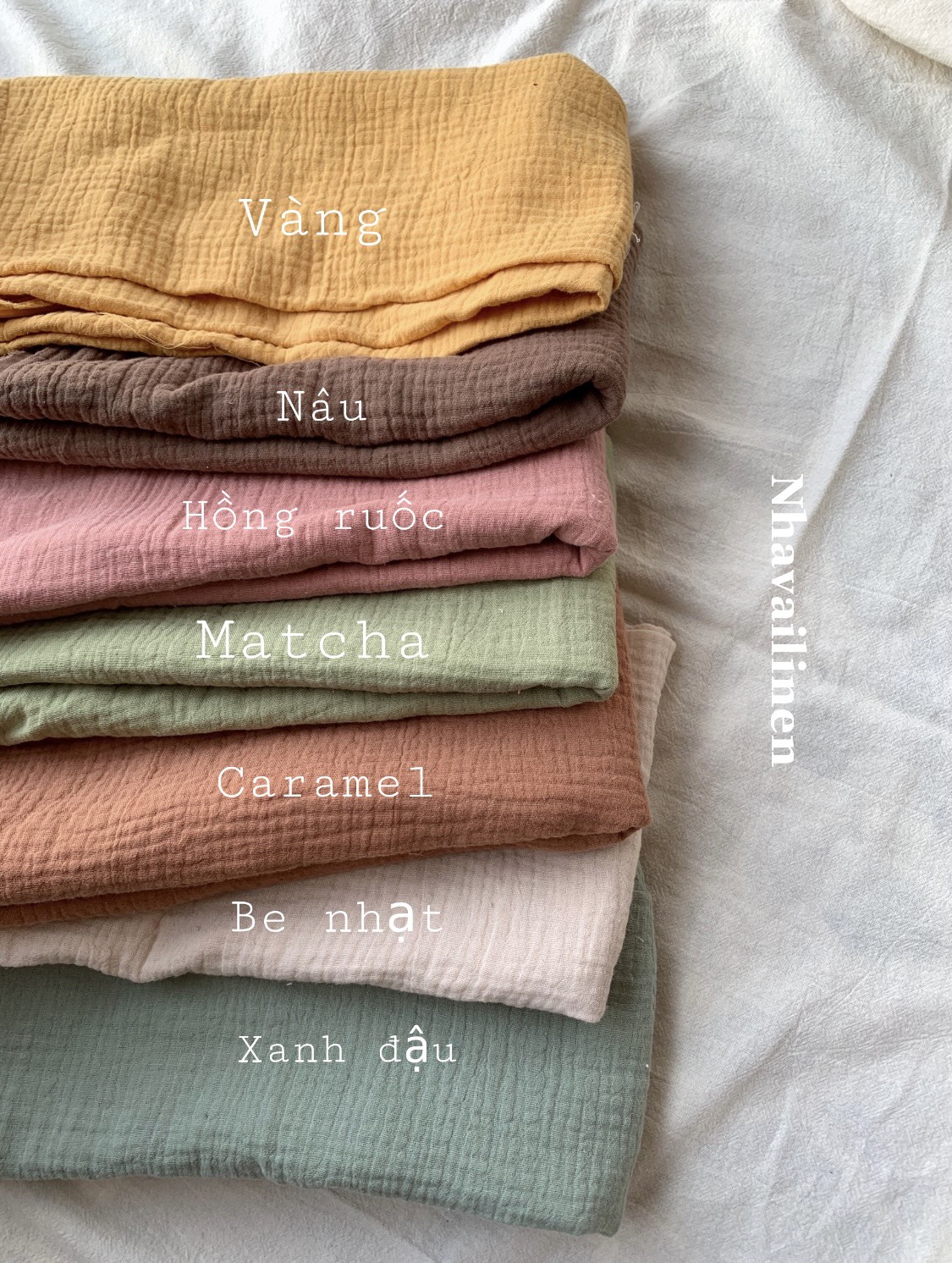 [HCM]MUSLIN TRƠN NHÀ VẢI LINEN