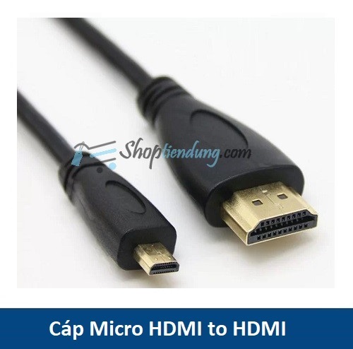 Cáp chuyển đổi micro hdmi sang hdmi 1m5