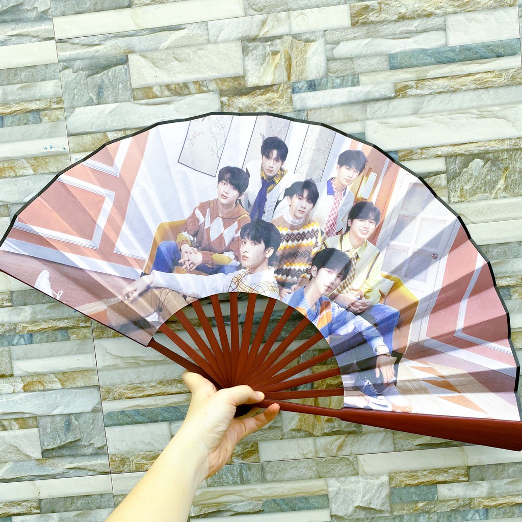 Quạt xếp cầm tay nan 31cm in hình TNT THỜI ĐẠI THIẾU NIÊN ĐOÀN idol thần tượng xinh xắn