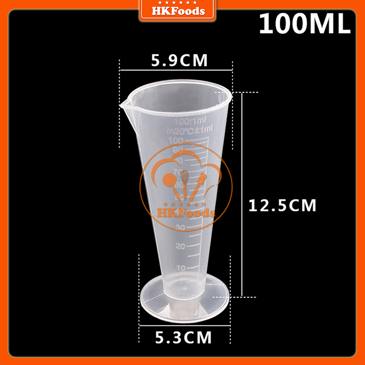 Ca đong nhựa có vạch chia định lượng 100ml