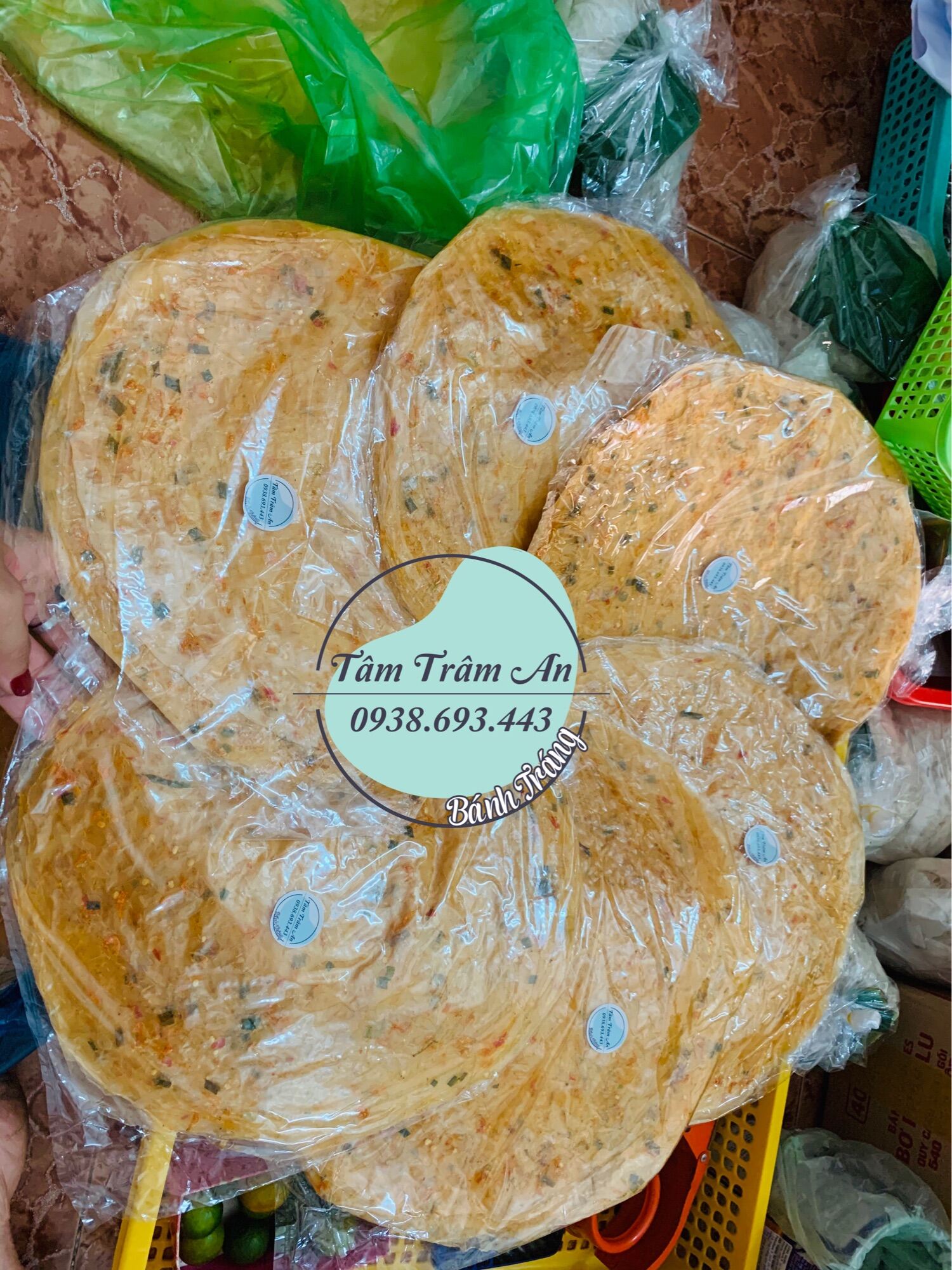 500g bánh tráng dẻo tôm hành
