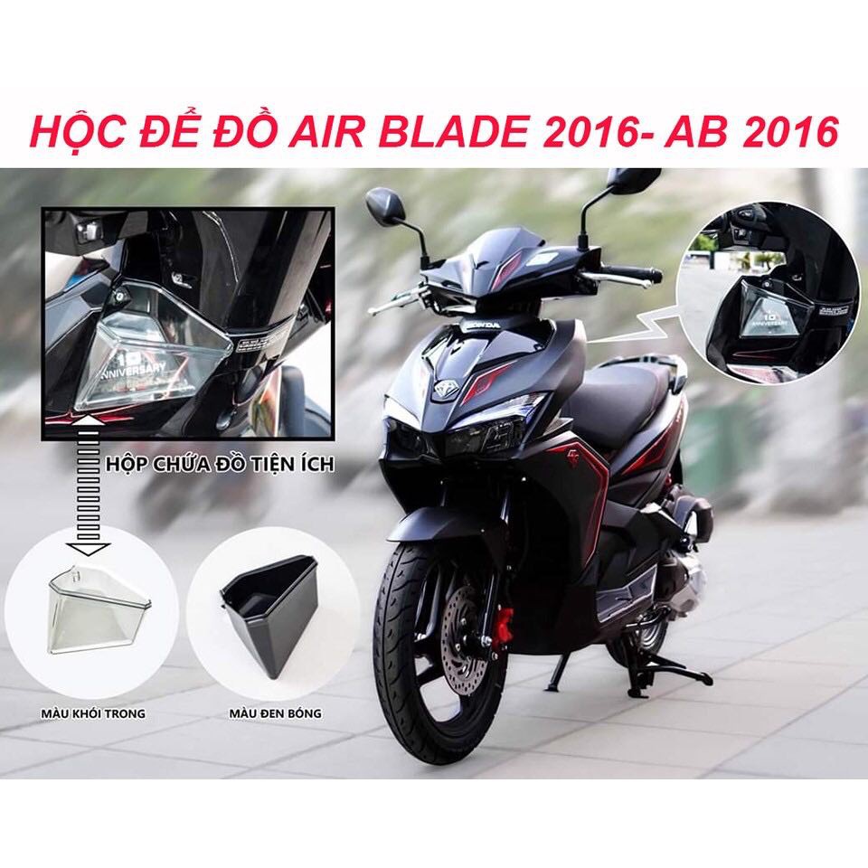 Hộc đựng đồ air blade 2016-2019 đen