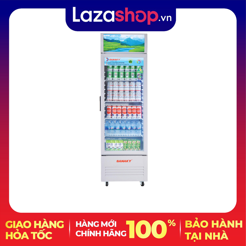 Giao tại HCM Tủ mát Sanaky Inverter VH-218K3L 1 ngăn 1 cửa, 210 lít