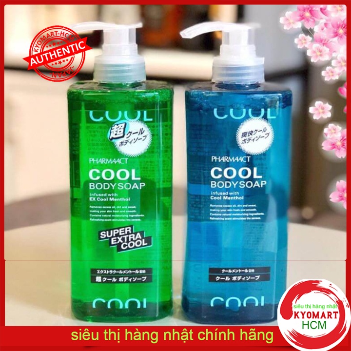 Sữa tắm nam Pharmaact Cool Body Soap 600ml Nhật Bản