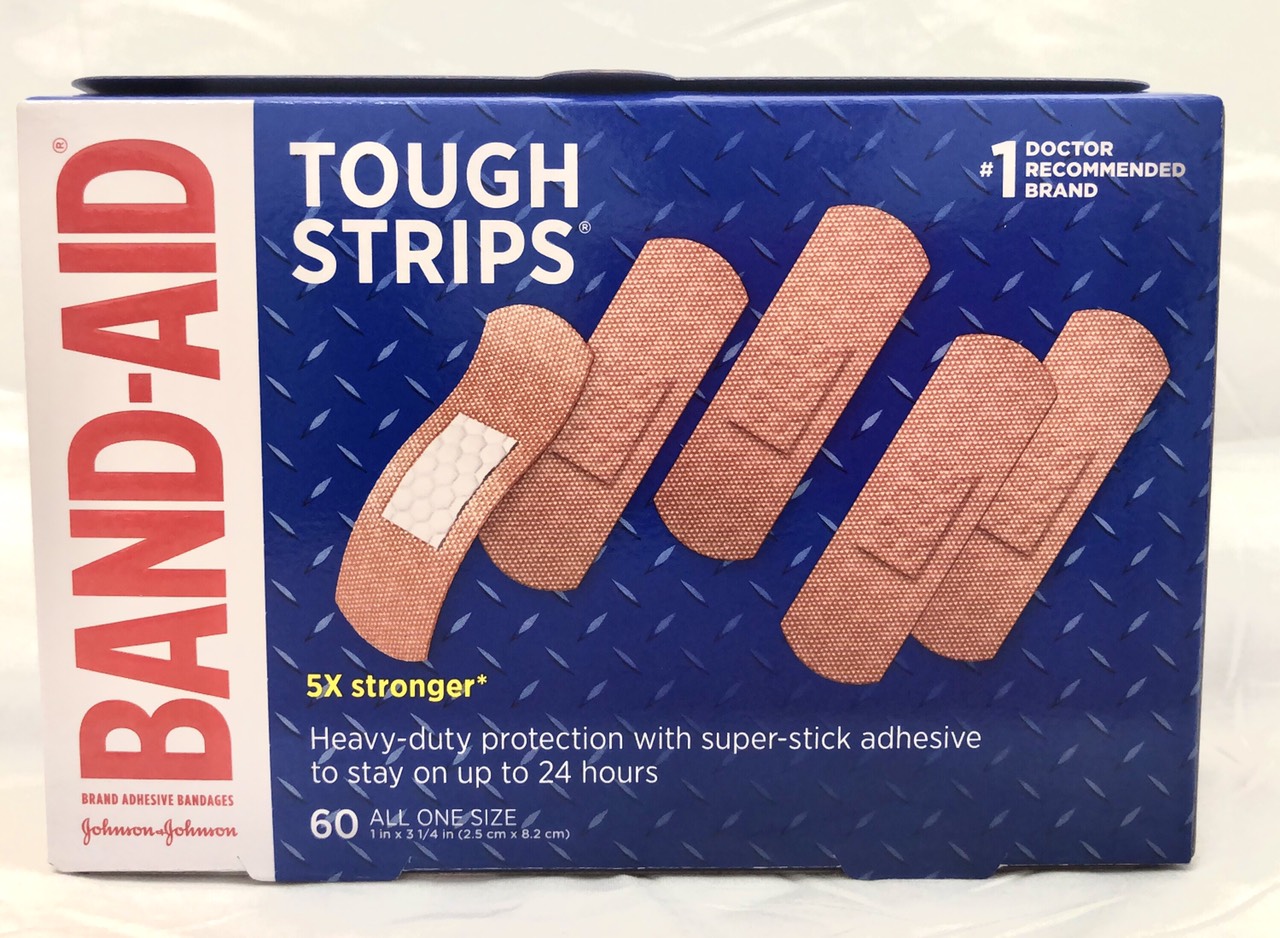 Băng cá nhân band-aid tough strips siêu dính - 60m
