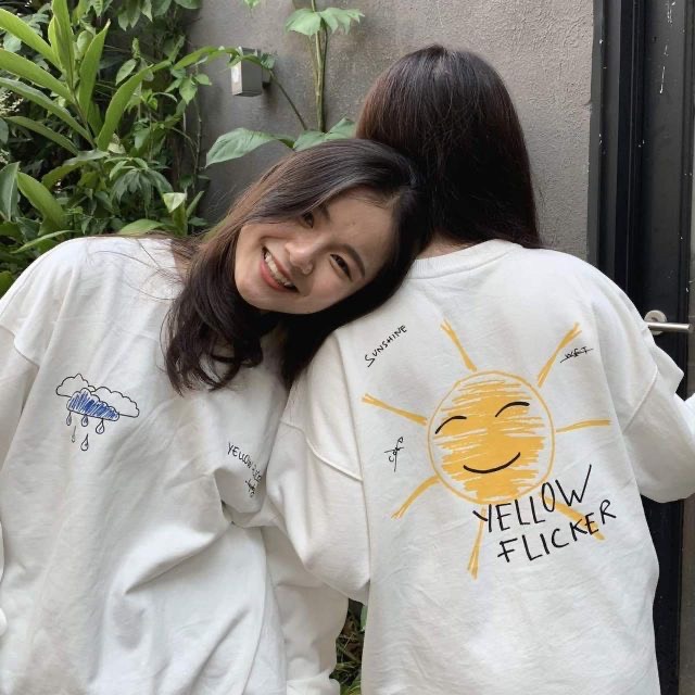 Aó thun nam nữ form dài rộng tay lỡ Unisex YELLOW FLICKER MẶT TRỜI VÀNG freesize 45 - 70kg áo thun nam form rộng tay lỡ, áo phông nữ form rộng