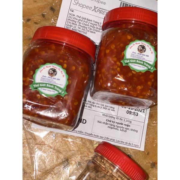 Hủ 200gr ớt sa tế rim siêu cayyy level 99 - ăn chay được