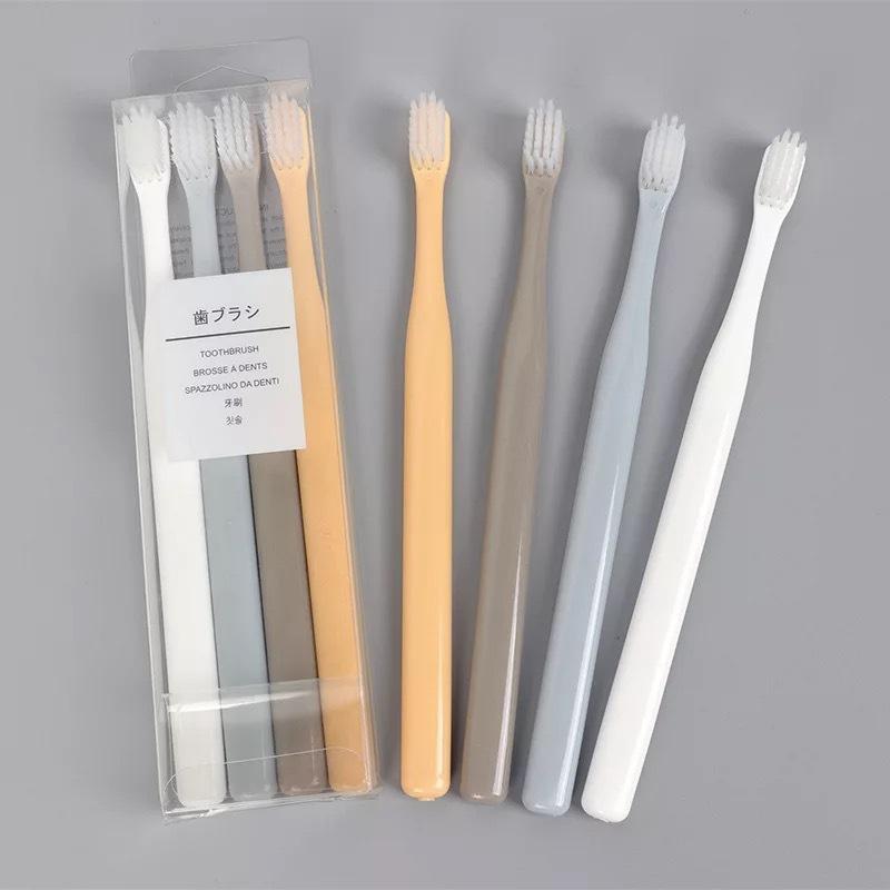 [HCM]Bộ 4 bàn chải đánh răng Nhật Bản cao cấp Muji TOOTHBRUSH