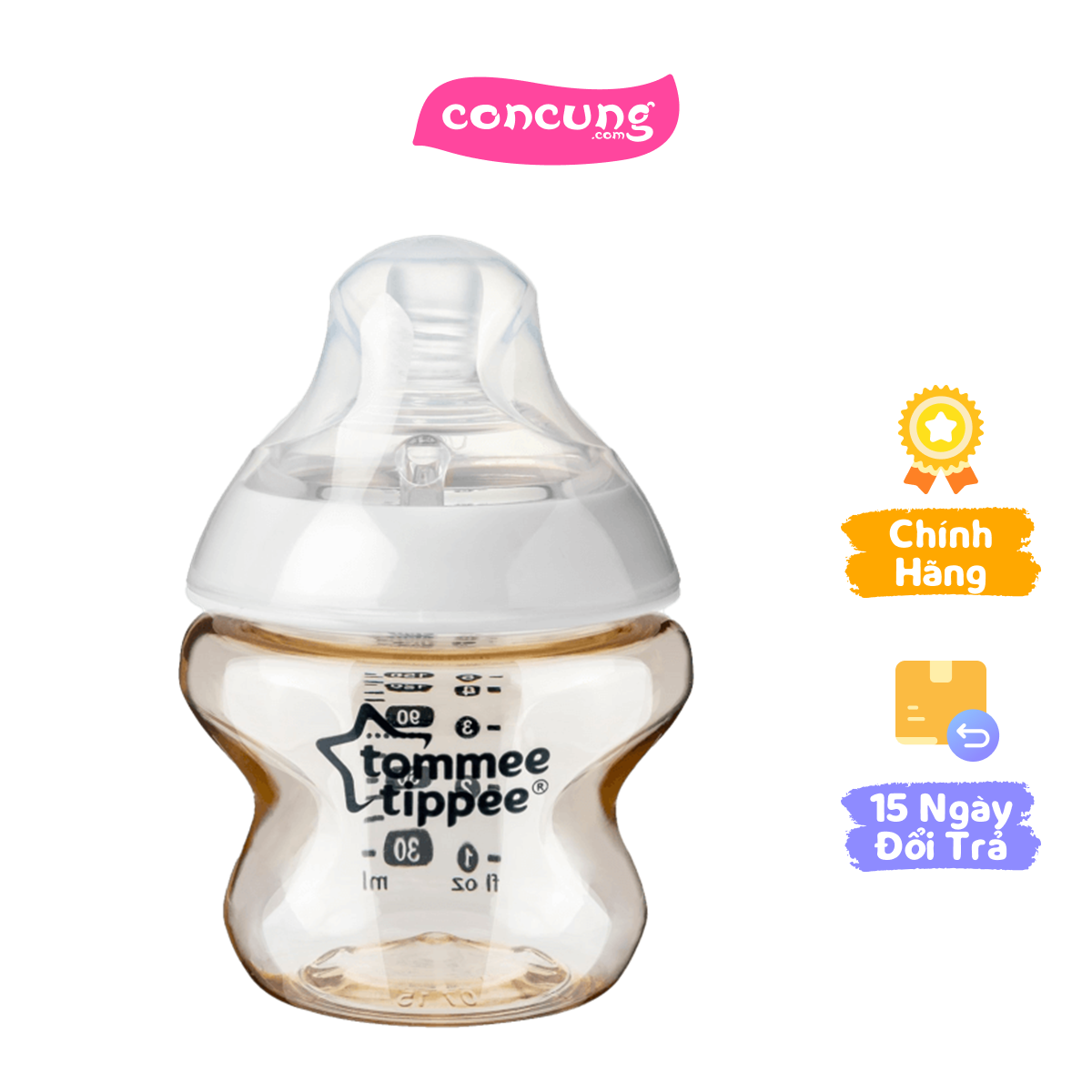 Bình sữa PPSU ty siêu mềm tự nhiên Tommee Tippee Closer to Nature 150ml