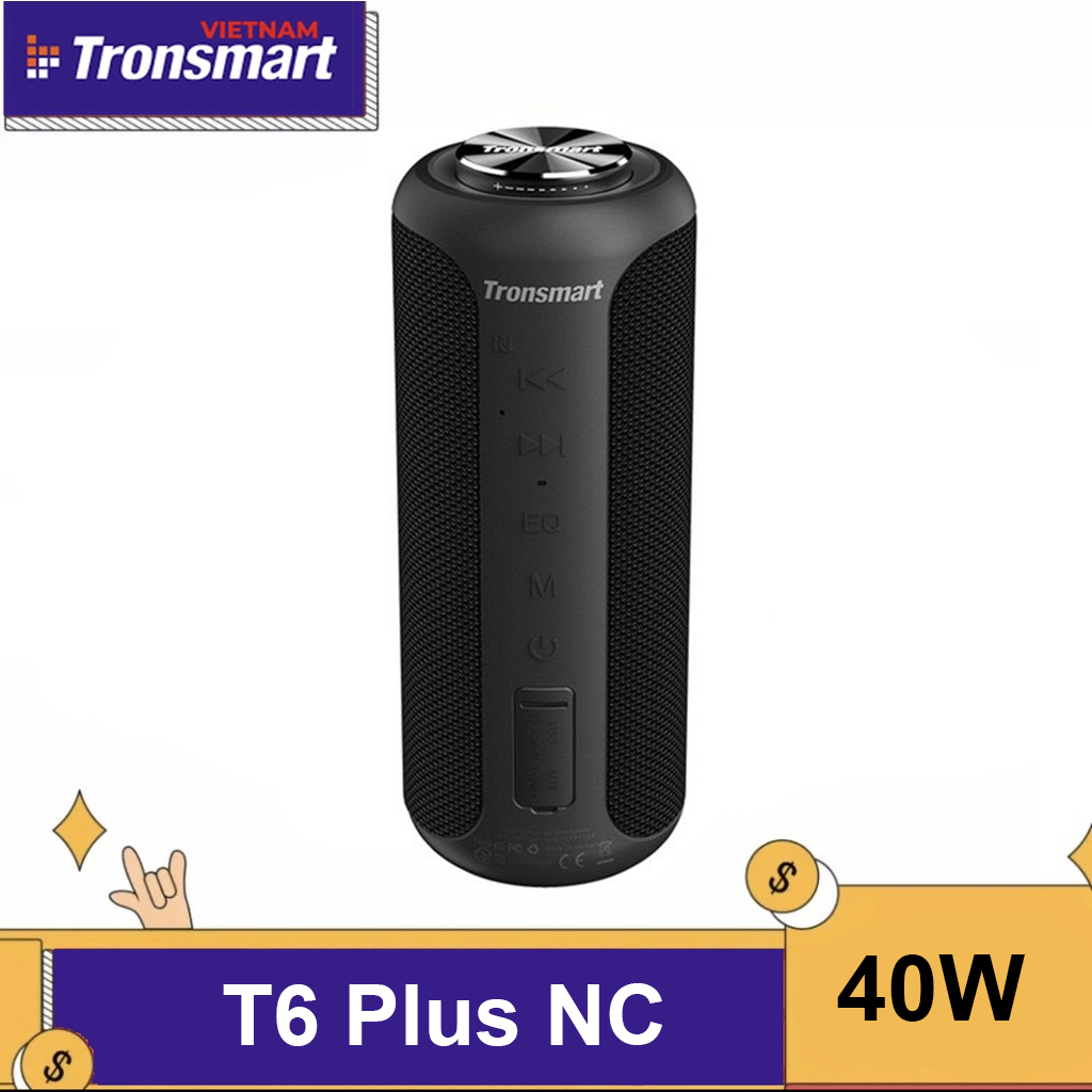 [ BẢN NÂNG CẤP ] Tronsmart T6 Plus Nâng Cấp Phiên Bản Bluetooth 5.0 Âm Thanh Vòm 360 °, Kết Nối NFC Chống Nước  IPX6