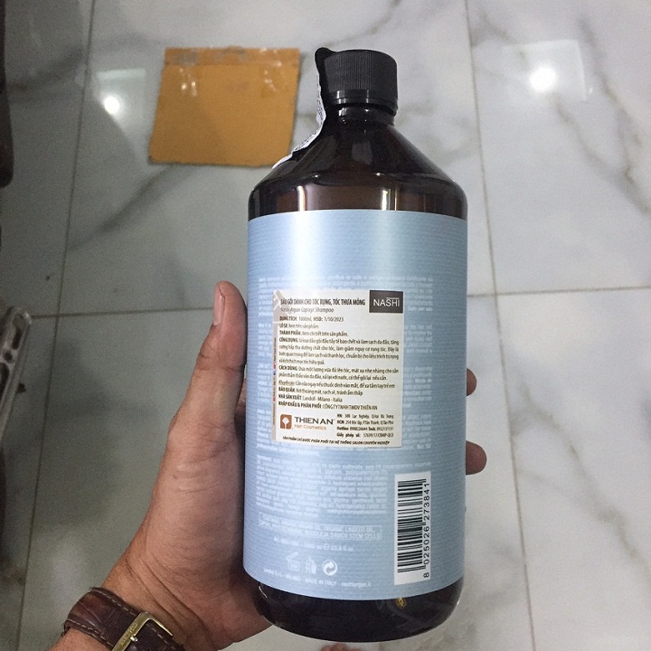Dầu gội ngăn tóc rụng nashi argan capixyl hariloss 1000ml