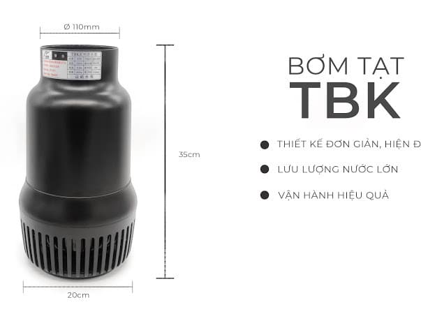 Máy Bơm Luồng Hồ Koi Shanyu TBK 25000 – 33000 – 36000 – 42000 – 48000 L/H
