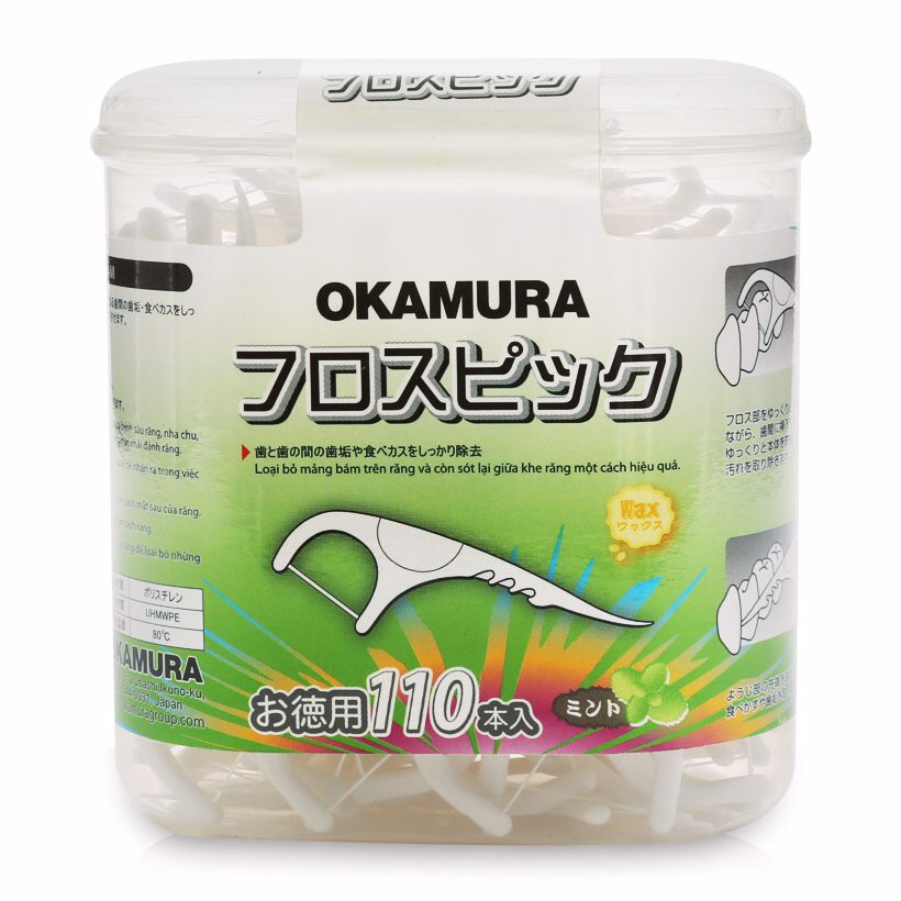 Tăm chỉ kẽ răng okamura cao cấp 110 cây