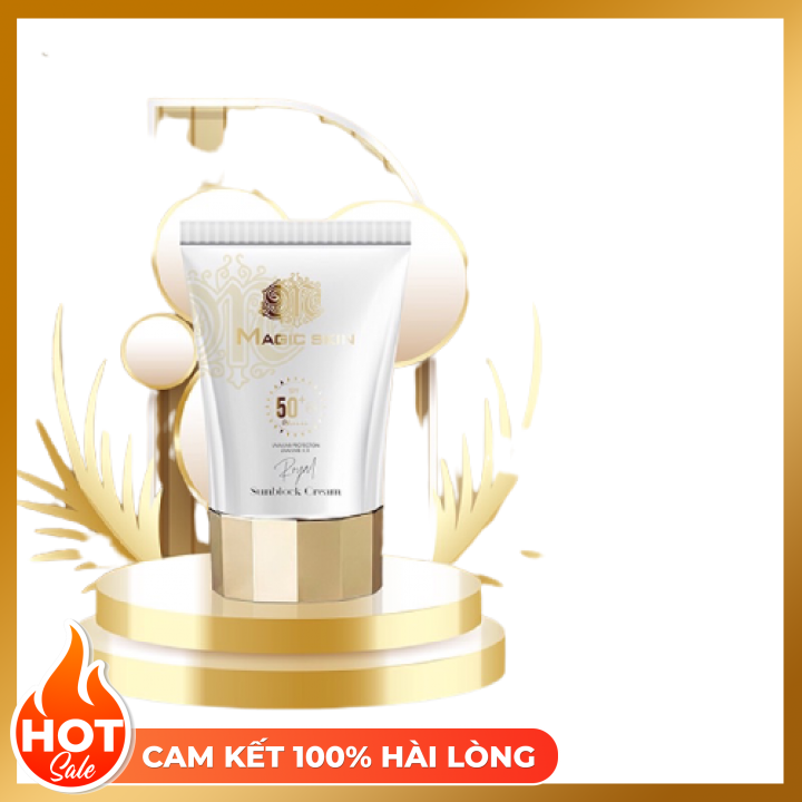 Kem Chống Nắng Thảo Dược Hoà.ng Cu.ng Magic Skin Royal Sunblock Cream