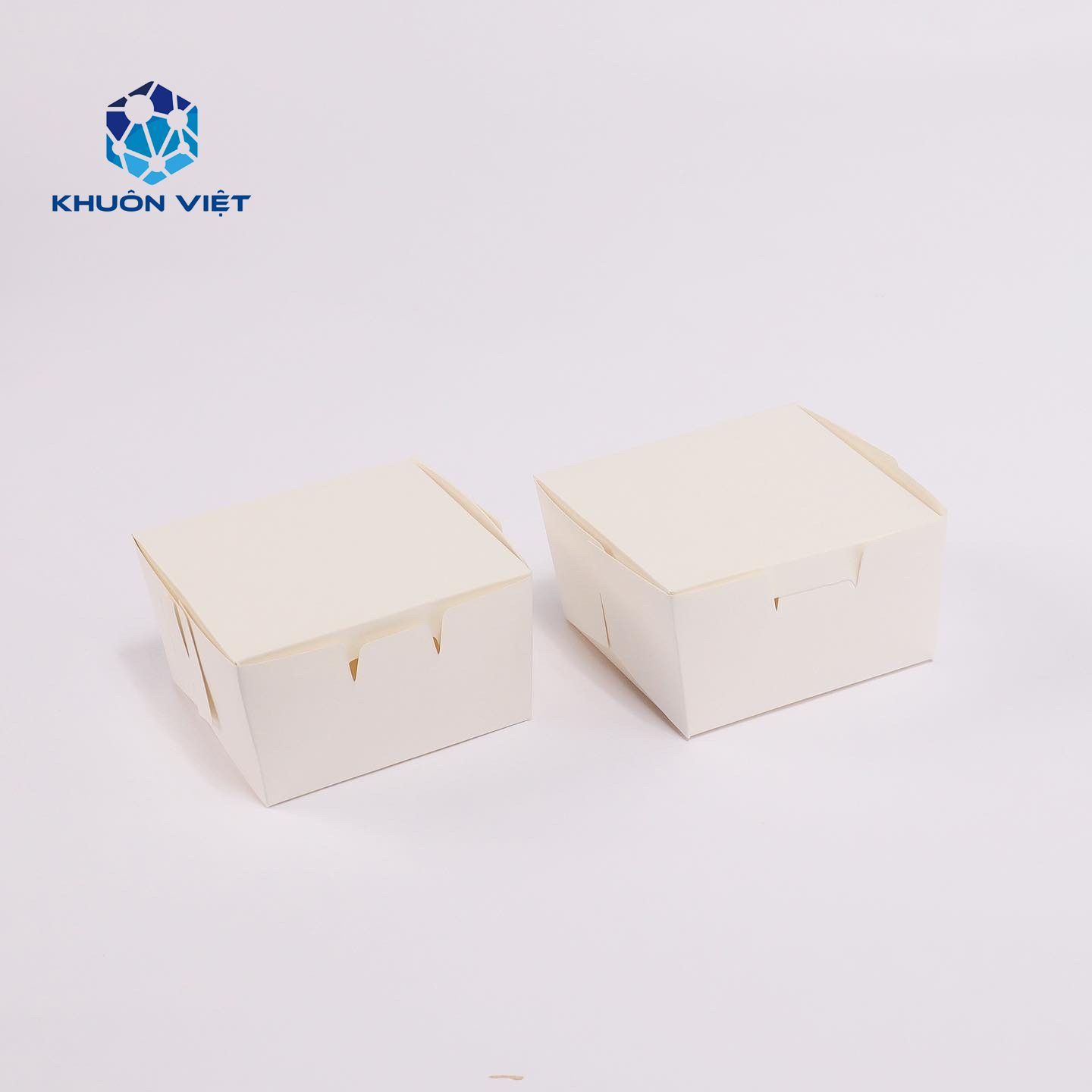 [KV] Hộp giấy đựng hamburger - Gói 50 hộp giấy trơn