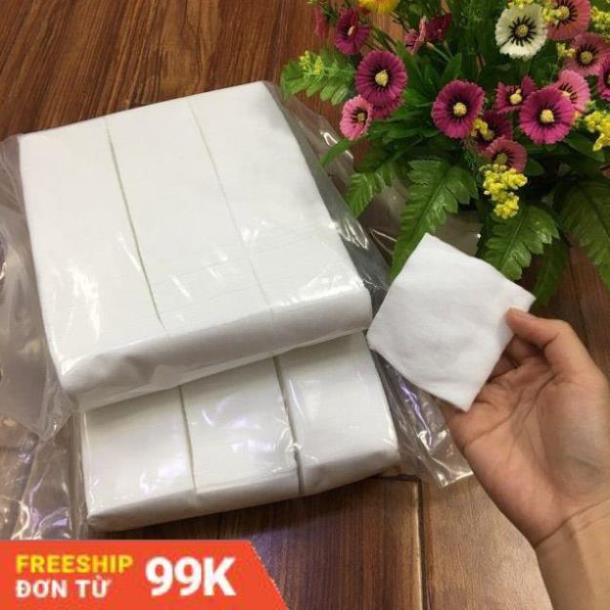 [HCM]Bông cắt sẵn -Bông tẩy trang - Bông Lau Mặt - Khăn Khô Đa Năng cắt sẵn 300g