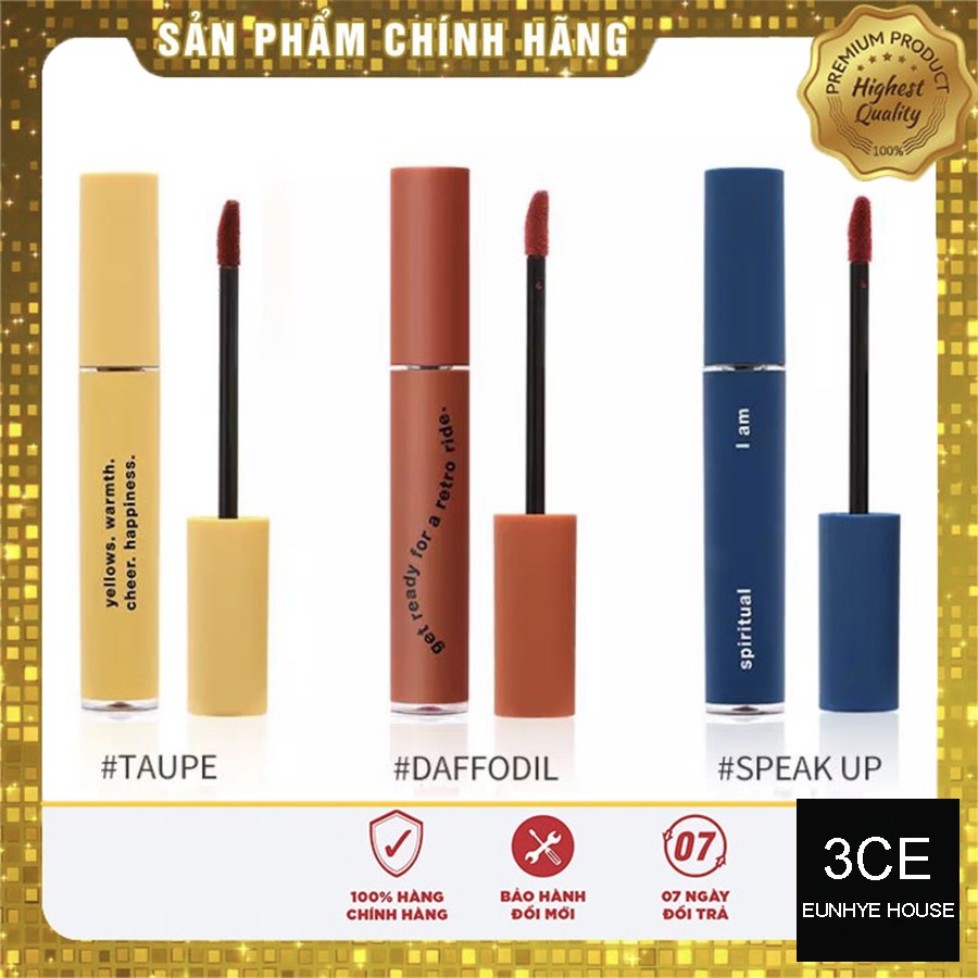 Son 3CE Velvet Lip Tint Neo-Retrolism Edition 3 màu