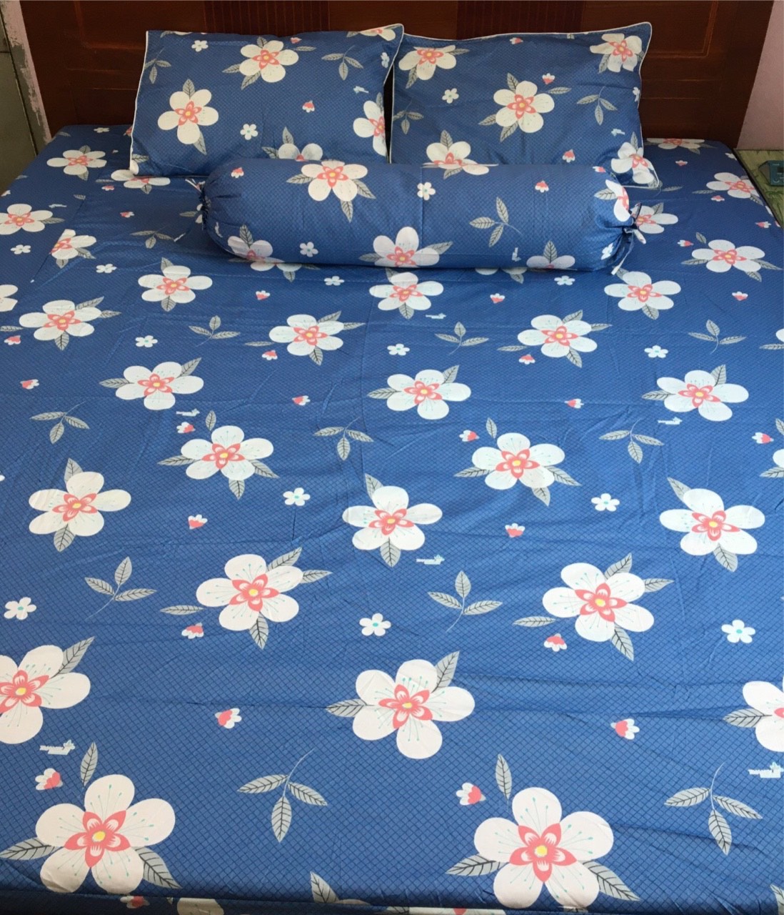 Bộ Drap Cotton Thắng Lợi đủ size { chuẩn logo]