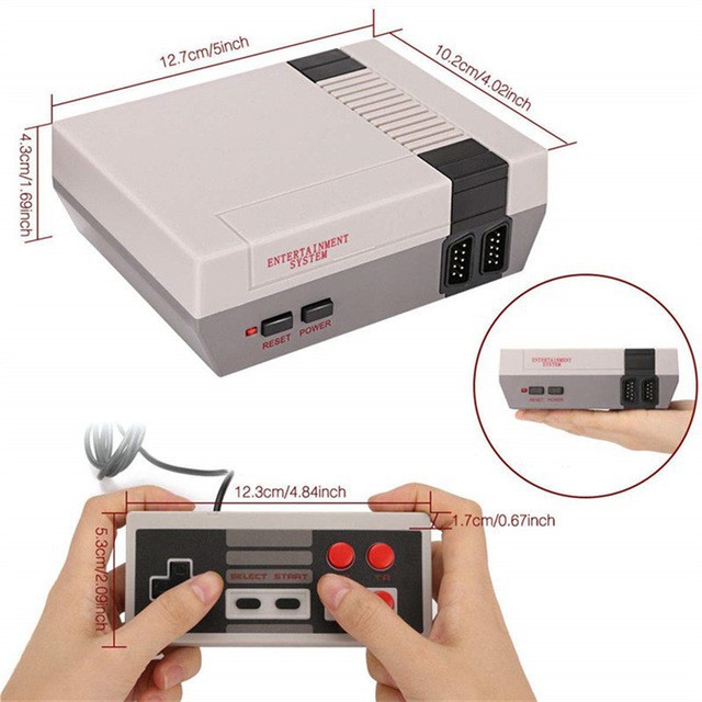  Máy Chơi Game Video AV Đầu Ra Retro Tích Hợp 620 Trò Chơi Cổ Điển Cầm Tay Máy Chơi Game Giải Trí Gia Đình Kết Nối TV HDMI Phiên bản mới tích hợp 620 trò chơi khác nhau như: Contra Mario Ninja cứu mẹ Tank Bác sỹ Mario Ninja Kage... 