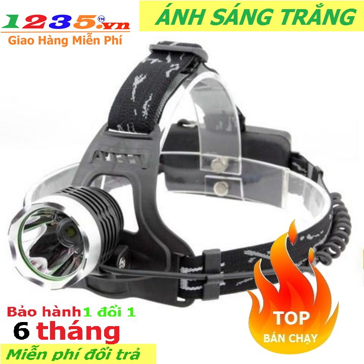 Đèn pin đội đầu,đeo trán siêu sáng chống nước sạc K11-Led CREE XML T6