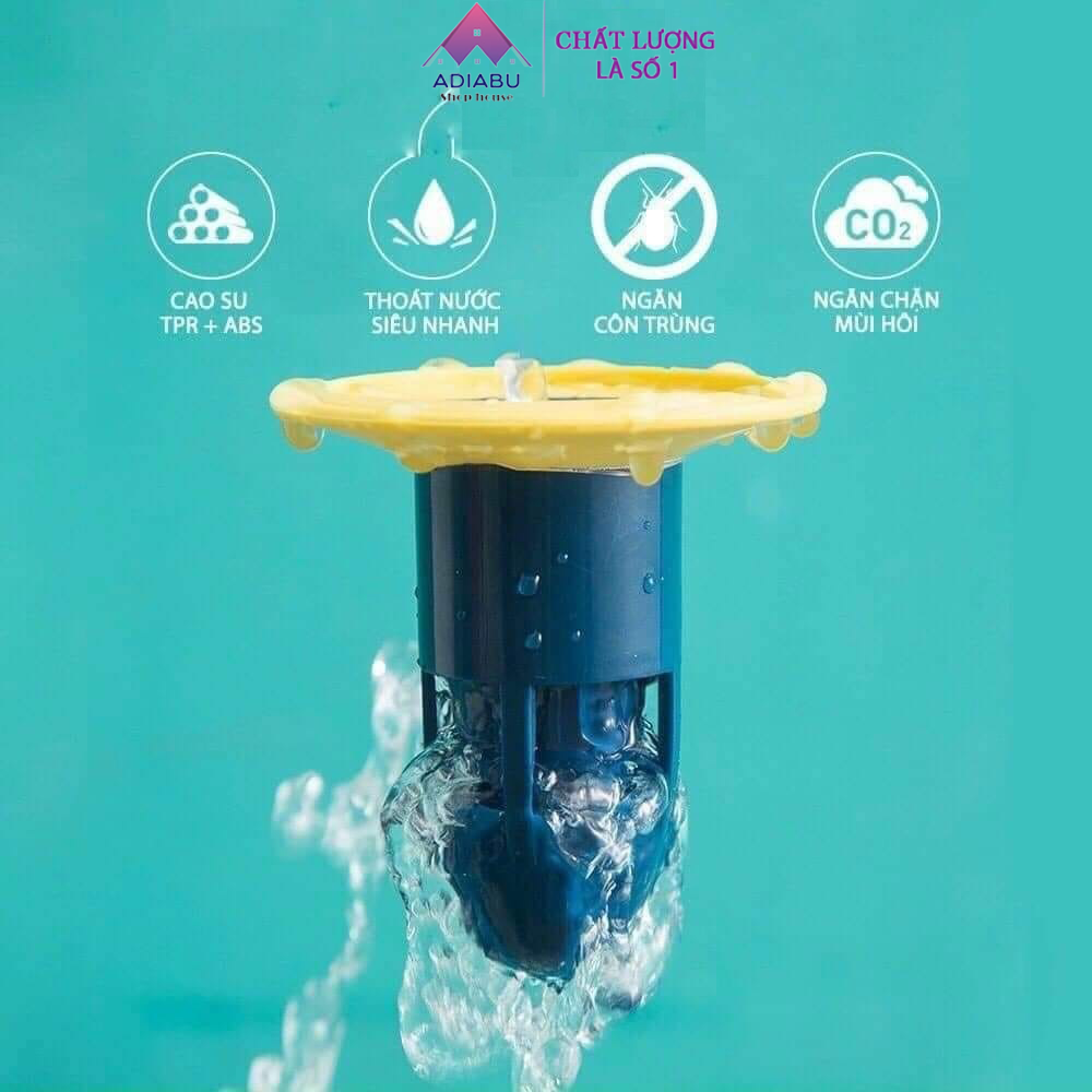 Bịt nắp cống ngăn mùi hôi , nắp ga thoát sàn ngăn mùi , phễu thoát sàn chặn côn trùng , lỗ thoát nước - adiabu shop house