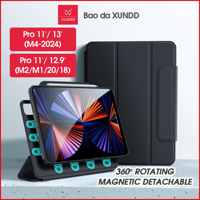 Ốp lưng xundd xoay 360 từ tính ipad pro 11/ 13 inch / pro 11/ 12.9 inch