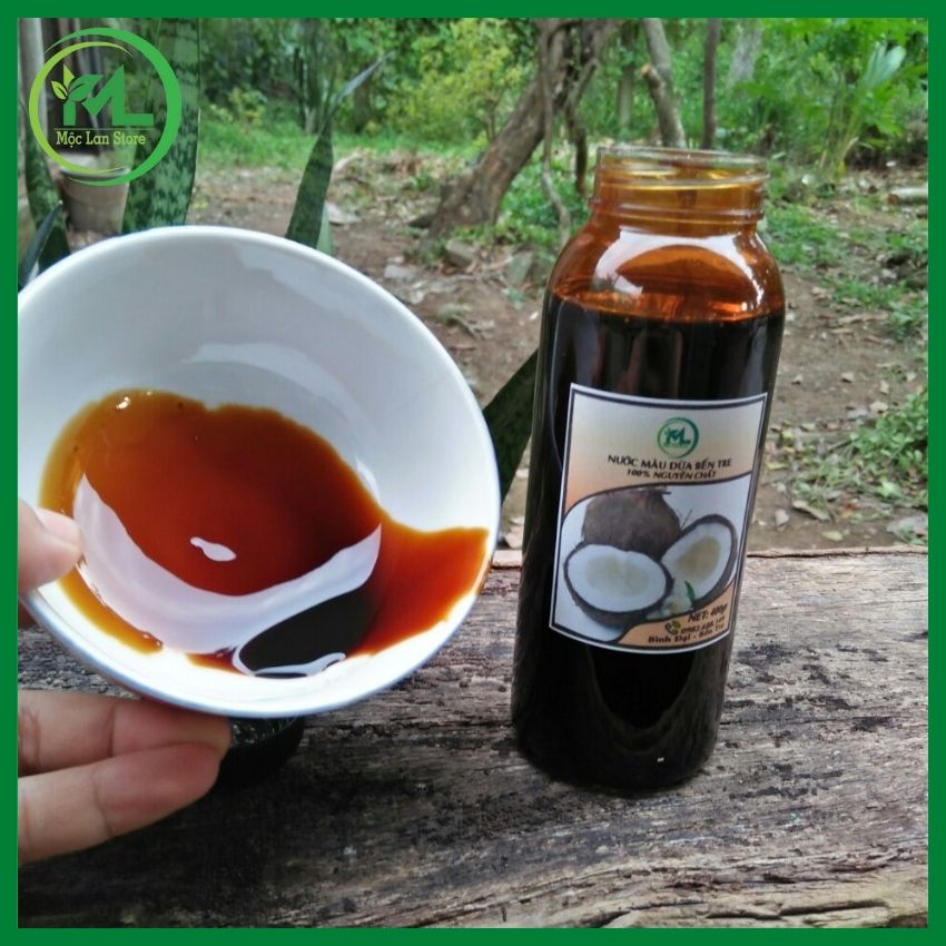 Combo 3 chai nước màu dừa Bến Tre nguyên chất , mỗi chai 400gr Mộc Lan Store