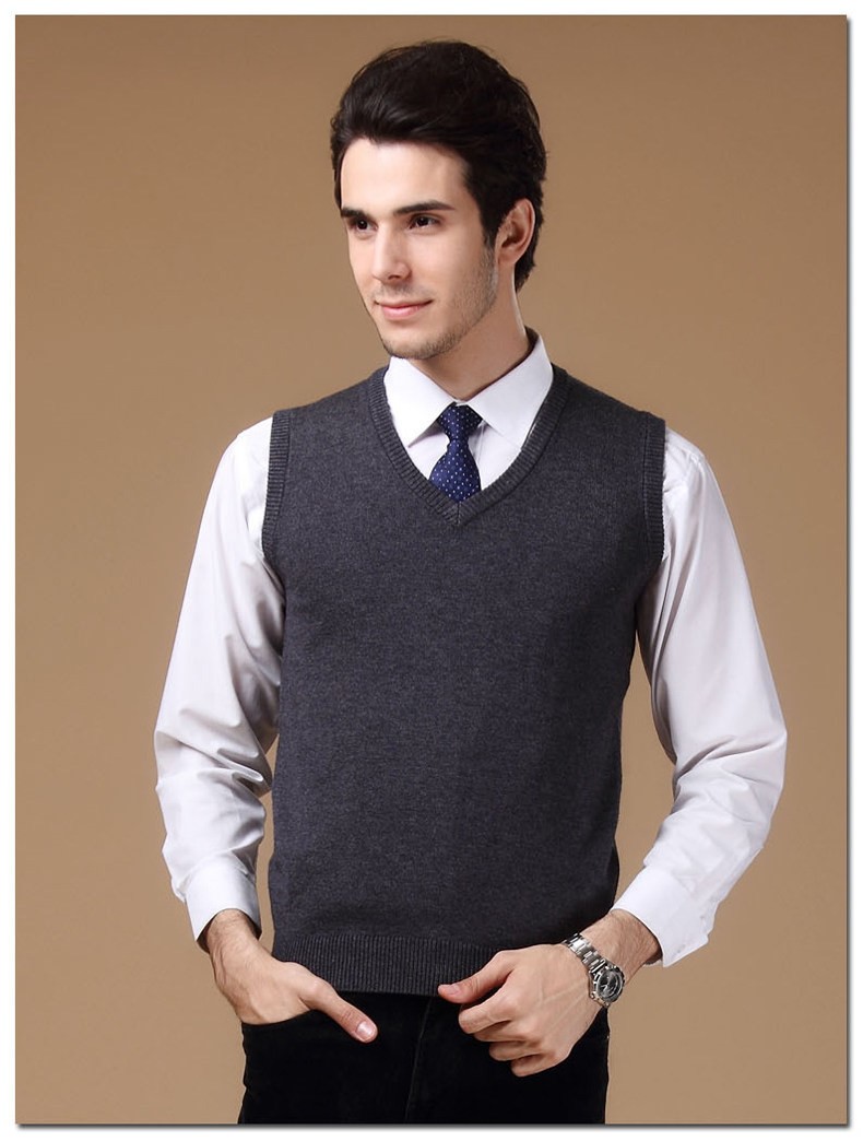 (sale lỗ) Áo gile len nam  cổ V công sở lông cừu cao cấp chất len mềm mịn không bai không xù  Minimall988