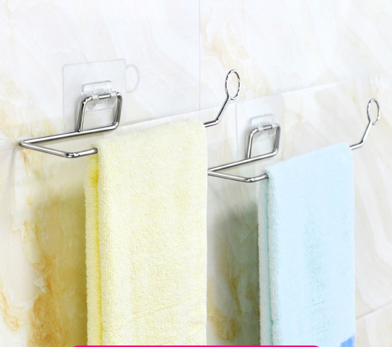 Giá thanh treo cuộn giấy vệ sinh - treo khăn - treo cuộn màng bọc đồ ăn dán tường