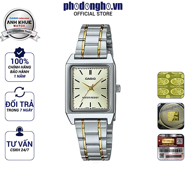 Đồng hồ nữ dây kim loại casio anh khuê ltp-v007sg-9eudf