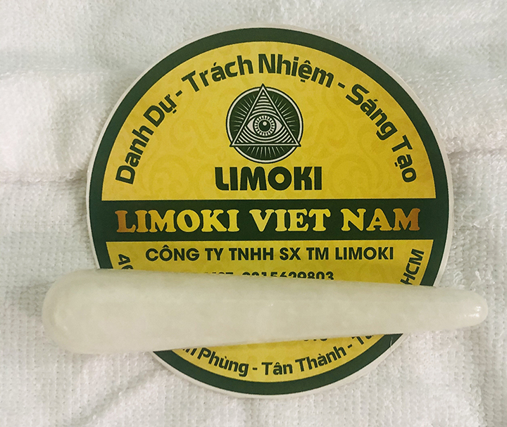 Cây ấn huyệt đá thạch anh trắng