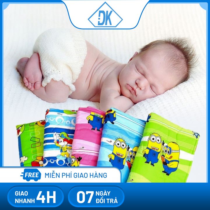 Chăn mền cotton Thắng Lợi cho bé size 102x85cm Đăng Khoa 79  - chăn mẫu giáo - chan cho be - baby blanket