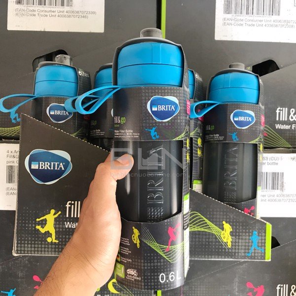 Bình lọc nước brita fill & go active blue - 600ml