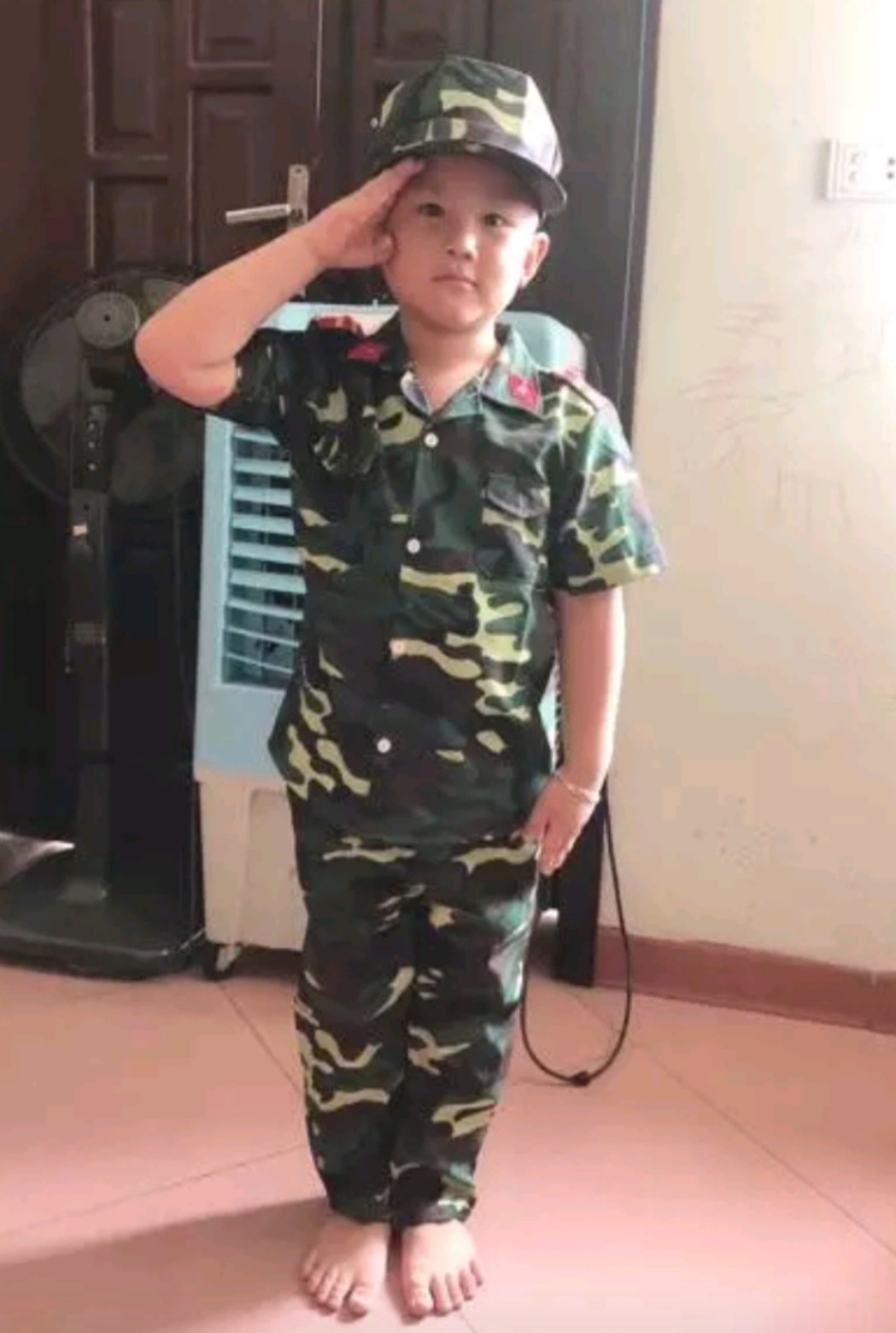 [Ảnh Thật] Bộ Quần Áo Rằn Ri Trẻ Em _ Đồ Đặc Công Cho Bé Trai Bé Gái Tay Ngắn Quần Dài Tặng Kèm Nón