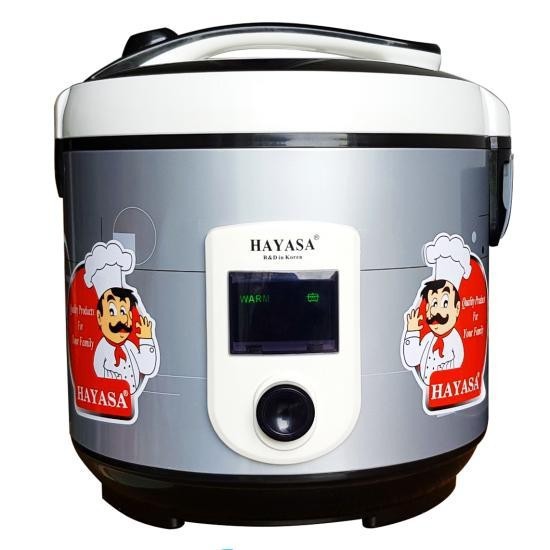 Nồi cơm điện lòng niêu chống dính hayasa ha-186 dung tích 1.8 lít công suất 700w