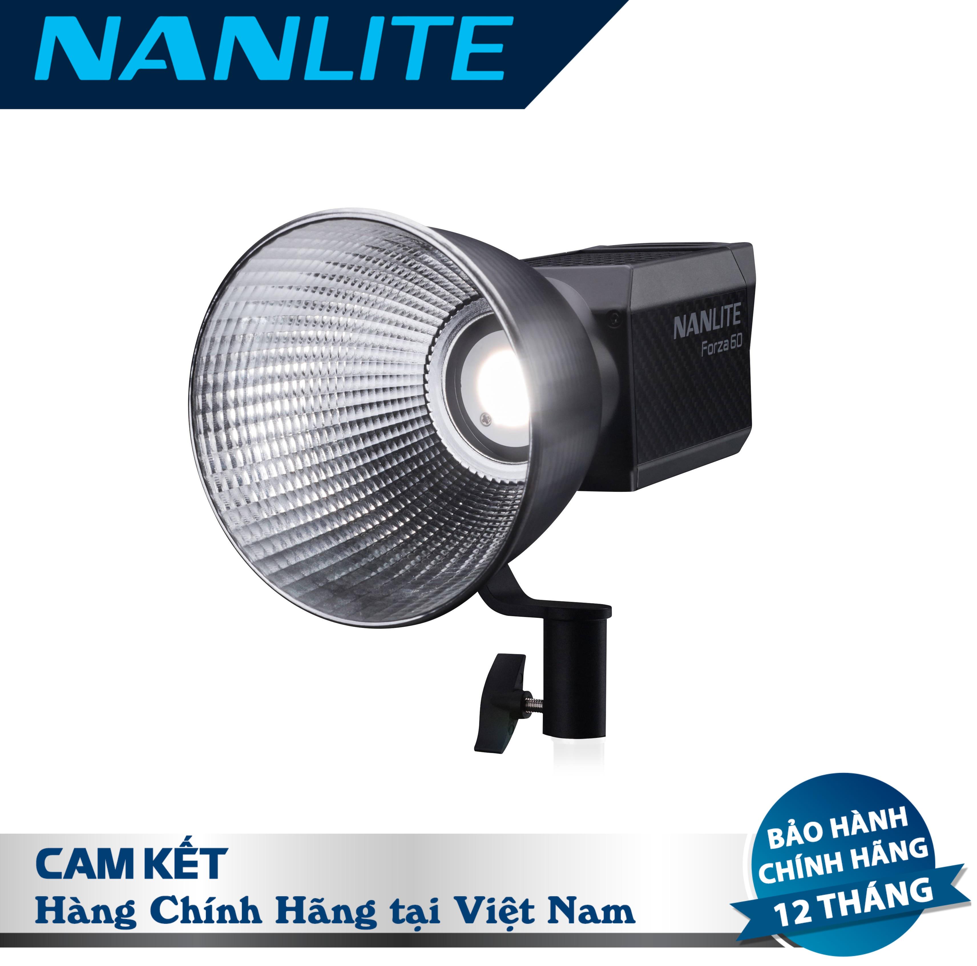 Đèn led studio nanlite forza 60 gọn nhẹ, dễ dàng mang đi, cho nguồn ánh sáng trung thực - fn101
