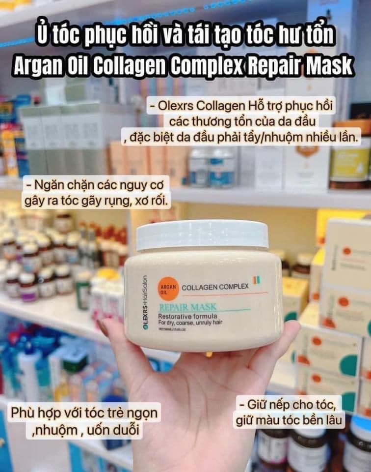 Ủ tóc siêu mềm mượt olexrs+haisalon 500ml