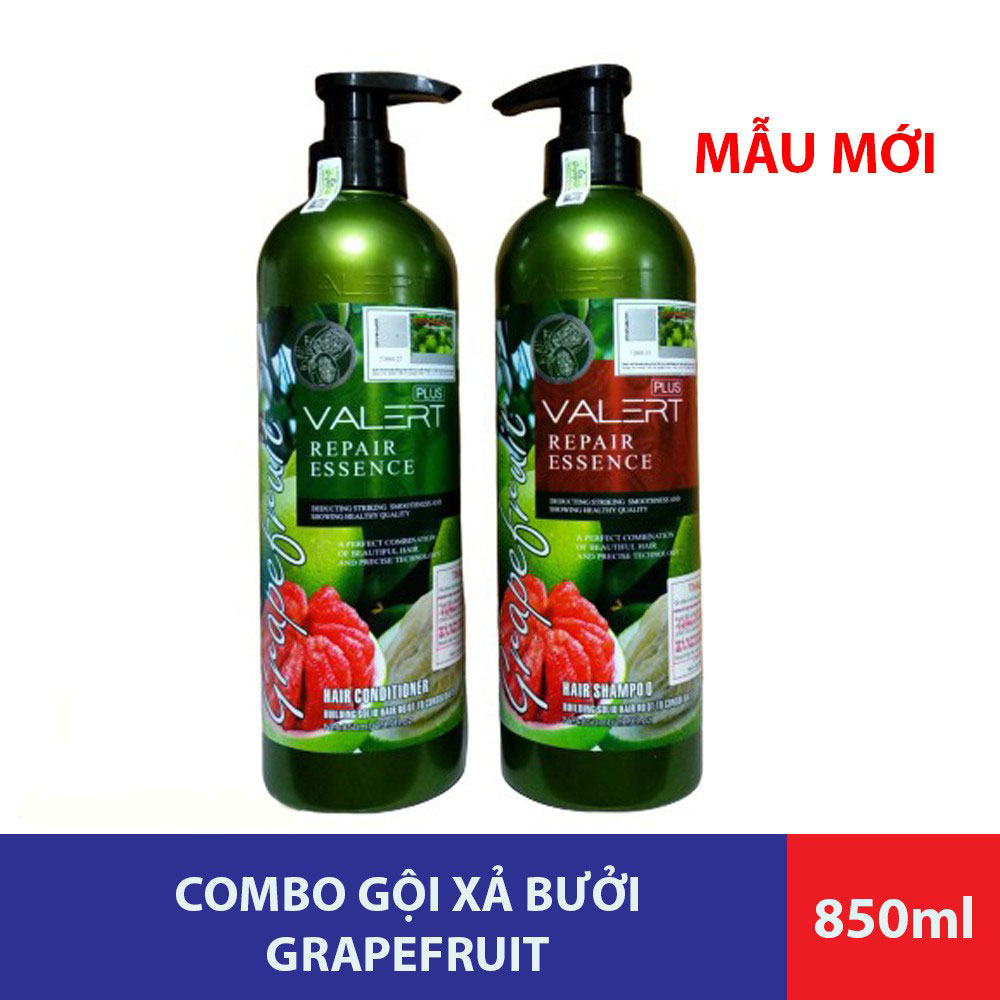 Cặp dầu gội xả bưởi Grape Fruit Repair Hair 850ml, bộ gội xả tinh chất bưởi kích thích mọc tóc, phục hồi hư tổn