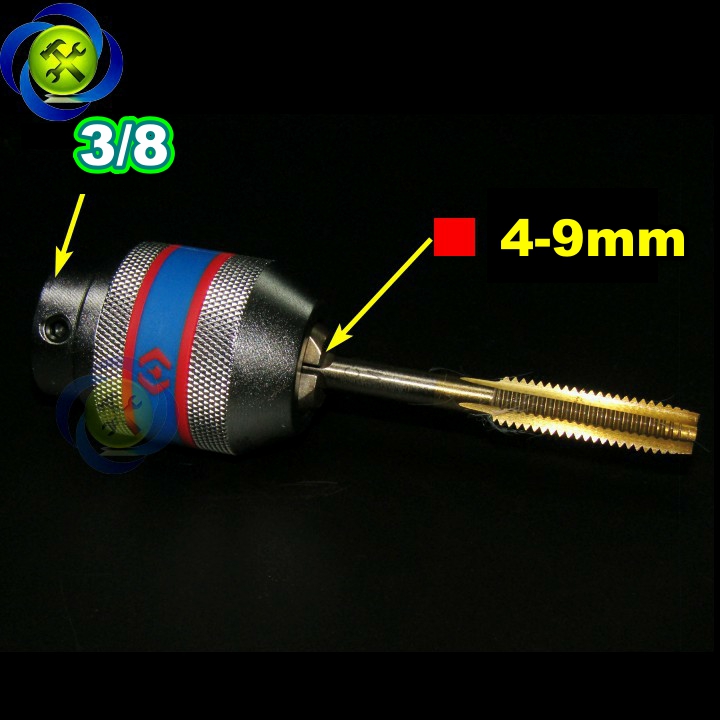 Đầu vặn taro kingtony 39123012m loại 3/8 lỗ vuông 4mm-9mm