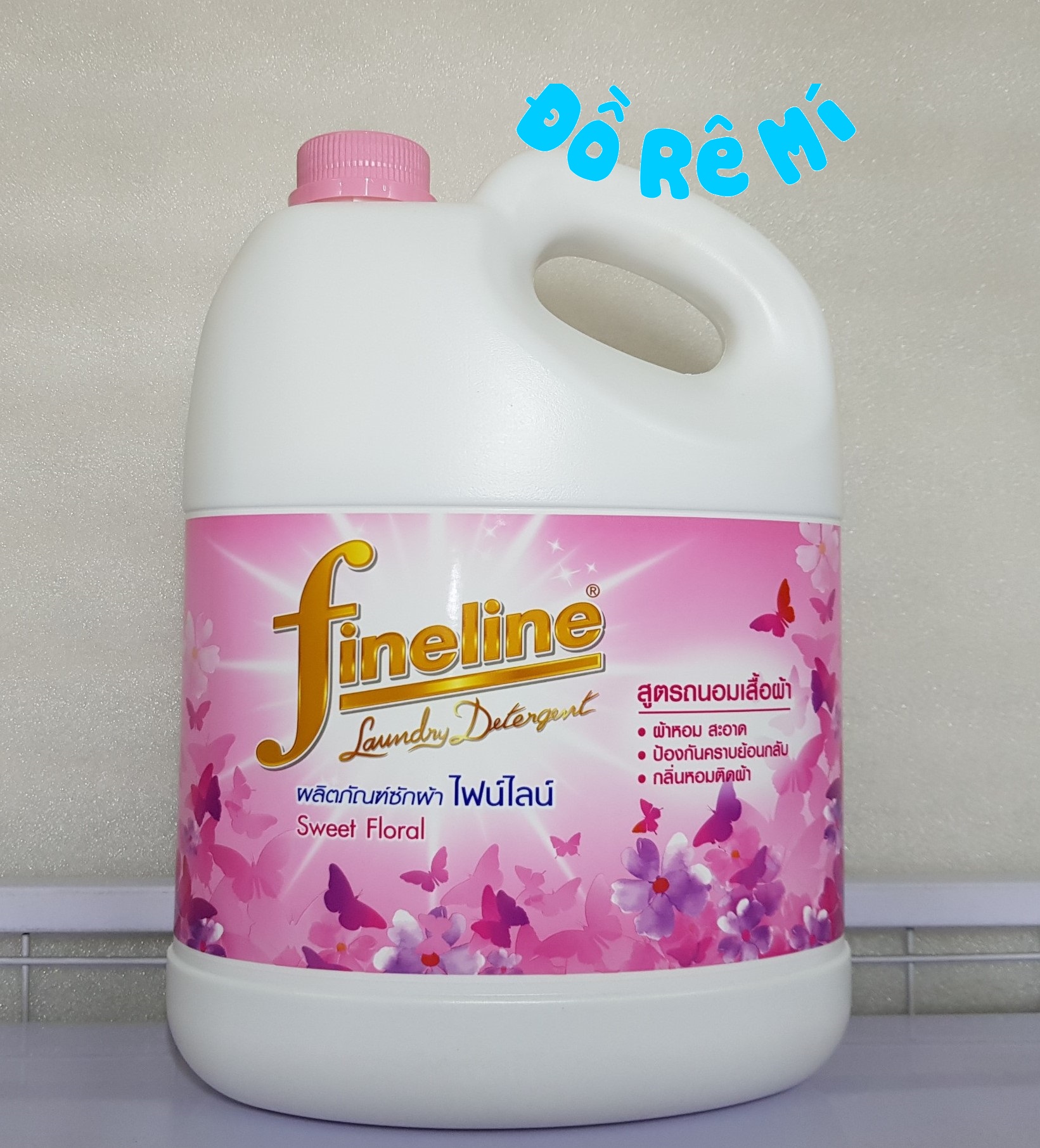 Nước giặt xả Fineline 3000ml - Màu hồng
